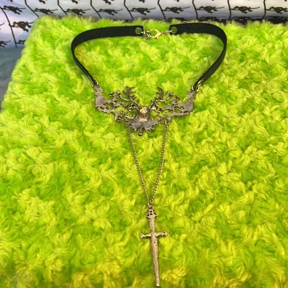 Leather fairy tale necklace - Picture 7 of 8